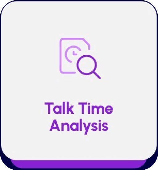 Call talk time analysis