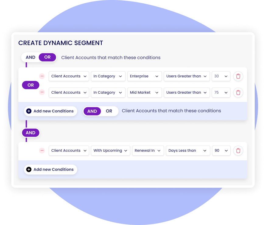 Create dynamic segmentation